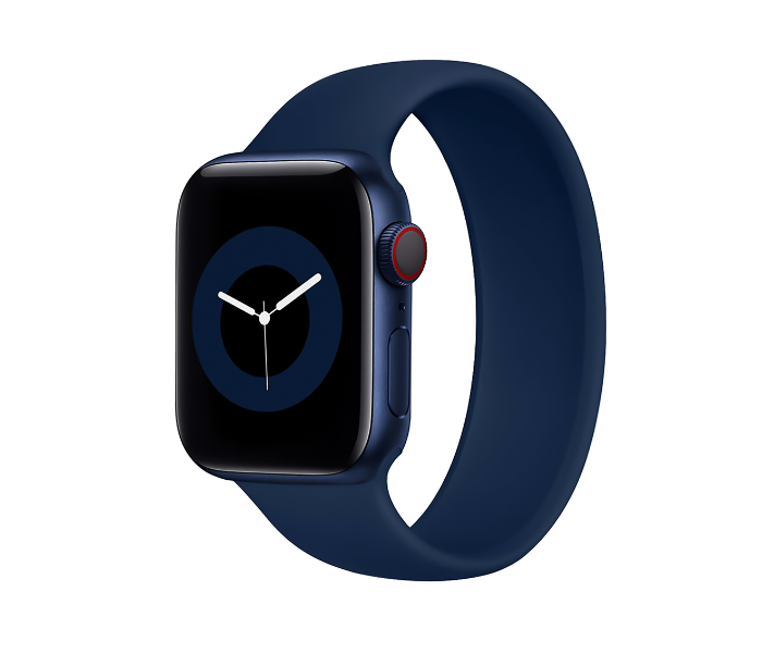 Promate LOOP-44XL 42mm or 44mm Extra Large Solo Loop Strap for Apple Watch - Navy Blue - Zoom Image 1