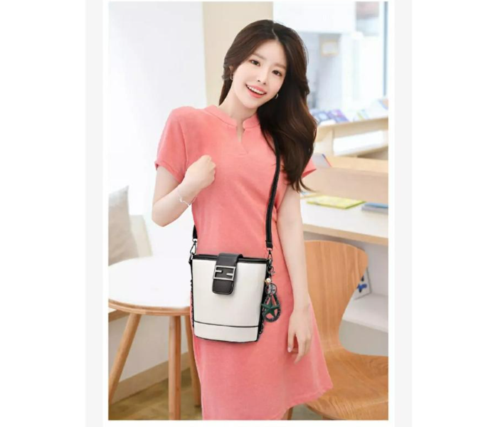 Luxury Fashion Design Vintage Bucket Mini Bag for Women - White - Zoom Image 5