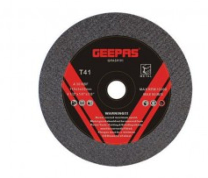 Geepas GPA59193 115mm Professional Metal Grinding Disc - Black - Zoom Image