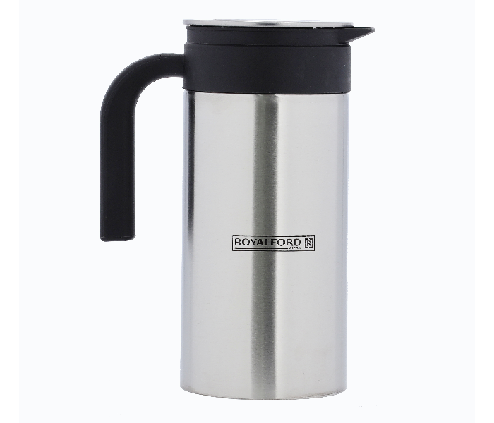 Royalford RF10001 1500Ml Hydra Steel Water Jug – Silver and Black - Zoom Image 1