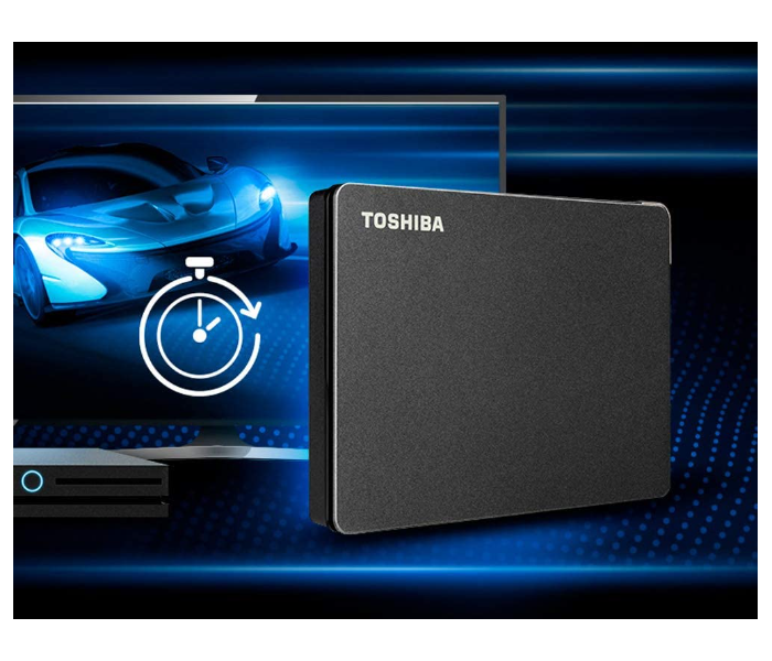 Toshiba HDTX110EK3AA 1TB 2.5p 2.5GHz i5-2400S Canvio Gaming Hard Disk - Black - Zoom Image 2