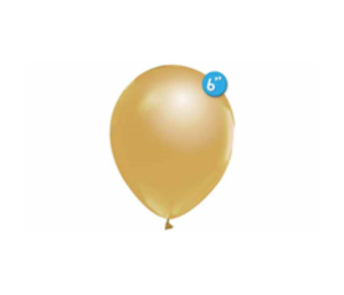 Rota Party Pack of 20 Pieces 6 inch Standard Latex Balloon - Gold - Zoom Image