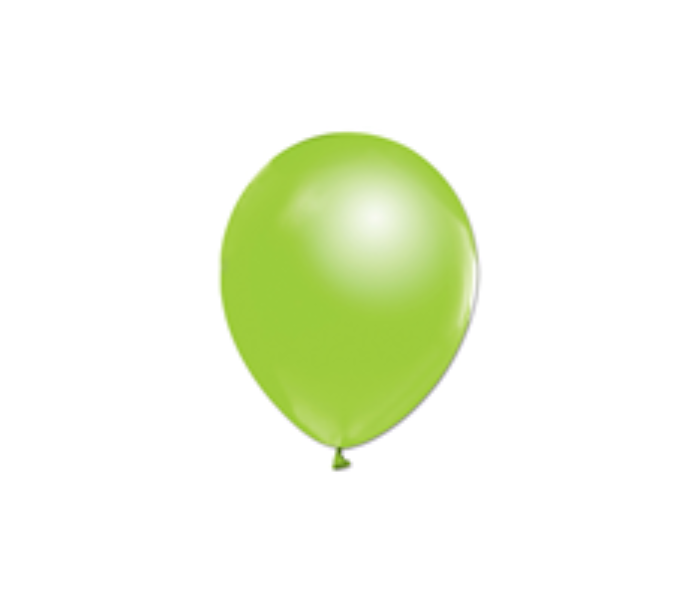 Rota Party Pack of 100 Piece 12 inch Metallic Latex Balloon - Light Green - Zoom Image