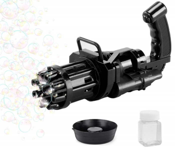 New Kids Gatling Bubble Gun Toys Summer Automatic Soap Water Bubble Machine For Children Toddlers Indoor Outdoor Wedding Bubble - Zoom Image 3