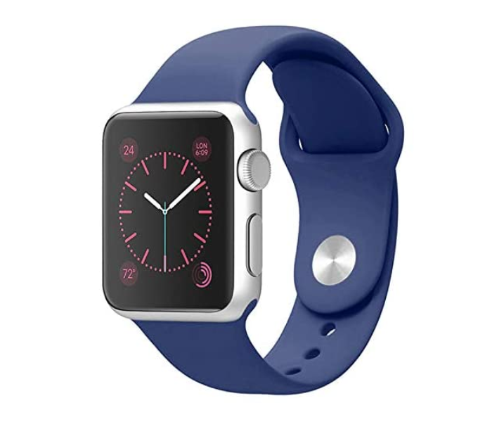 Generic GN-WB437-42-15 Silicone Strap Band for Apple Watch Series - Blue Coblat - Zoom Image