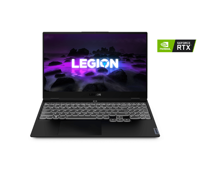 Lenovo Legion S7 15IMH5 82BC0007AX 15.6 inch FHD Intel Core i7-10750H 16GB RAM 512GB SSD 6GB NVIDIA GeForce GTX 1660 Ti Max-Q Graphics RGB LED Backlit Arabic Keyboard Windows 10 Home 64 - Slate Grey - Zoom Image 1