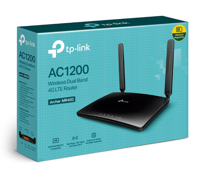 TP-Link Archer AC1200 MR400  Wireless Dual Band 4G LTE Router - Zoom Image 4