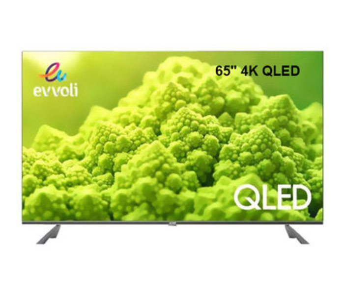 Evvoli 65EV250QA 65 inch 4K QLED Android Framless Smart TV - Black - Zoom Image 1