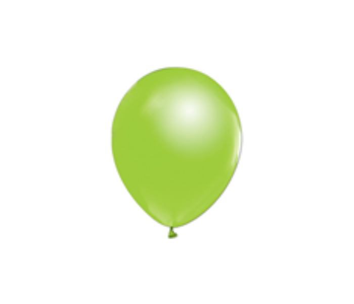 Rota Party Pack of 10 Piece 12 inch Metallic Latex Balloon - Light Green - Zoom Image