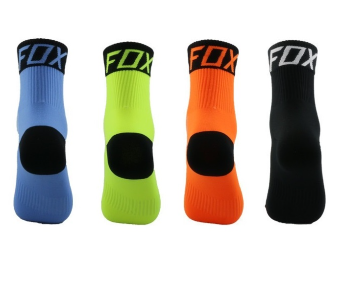 Cycling Compression Socks Fox Design for Road Bike and Mountain Bike - Green - Zoom Image 3