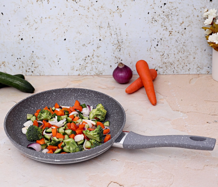 Royalford RF9466 30cm Granite Coated Smart Fry Pan - Grey - Zoom Image 1