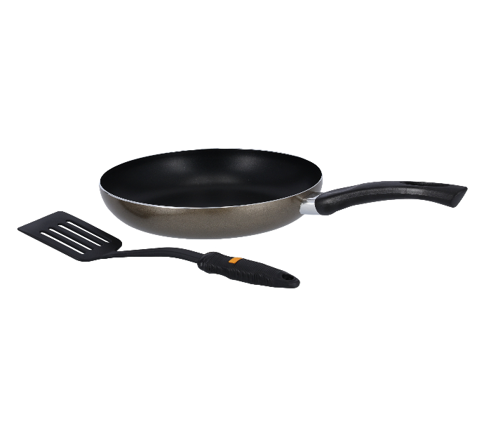 Delcasa DC1296 26cm Aluminium Frypan with Nylon Turner - Black - Zoom Image 1