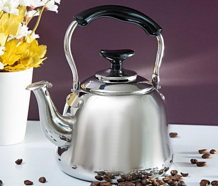 Royalford RF9563 1 Litre Stainless Steel Whistling Kettle - Silver & Black - Zoom Image 4