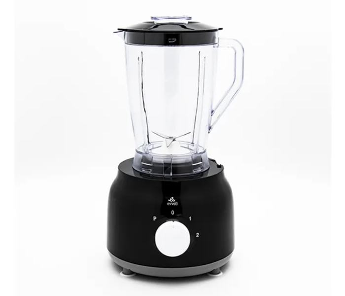 Evvoli EVKA-FP20B 600W 2.0L Food Processor With Blender and Grinder - Black - Zoom Image 4