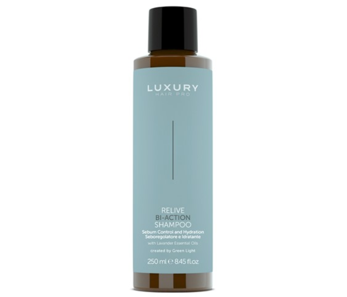 luxury Hair Pro 250ml Relive Bi-Action Sebum Controlling and Hydrating Shampoo - Zoom Image