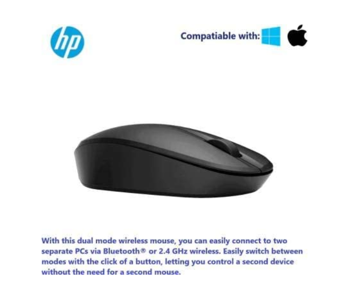 HP 6CR71AA Dual Mode Mouse - Black - Zoom Image 4