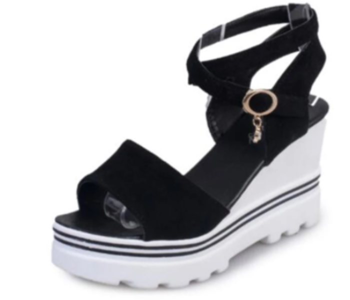 New Summer High Heels Wedges EU39 for Women – Black - Zoom Image 2