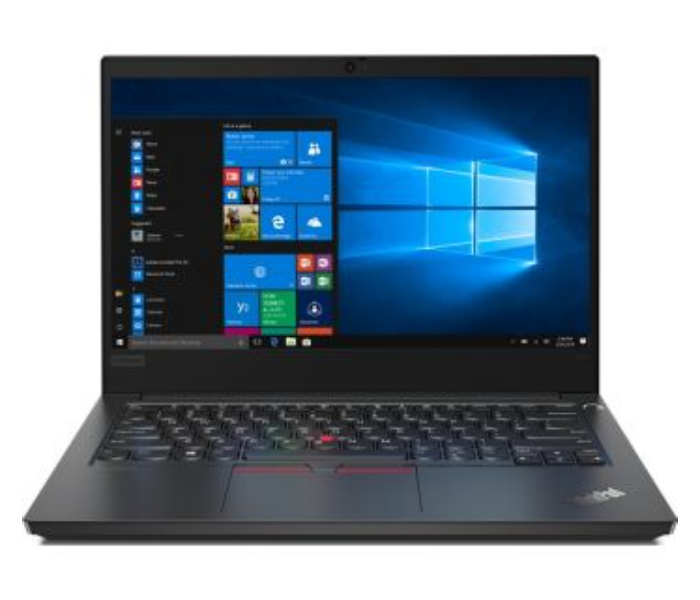 Lenovo ThinkPad E14 20RA007SAD 14 Inch FHD Intel Core i7-10510U Processor 8GB RAM 256GB SSD AMD Radeon RX 640 2GB GDDR5 Graphics DOS Laptop with Free Bag  - Black - Zoom Image 1