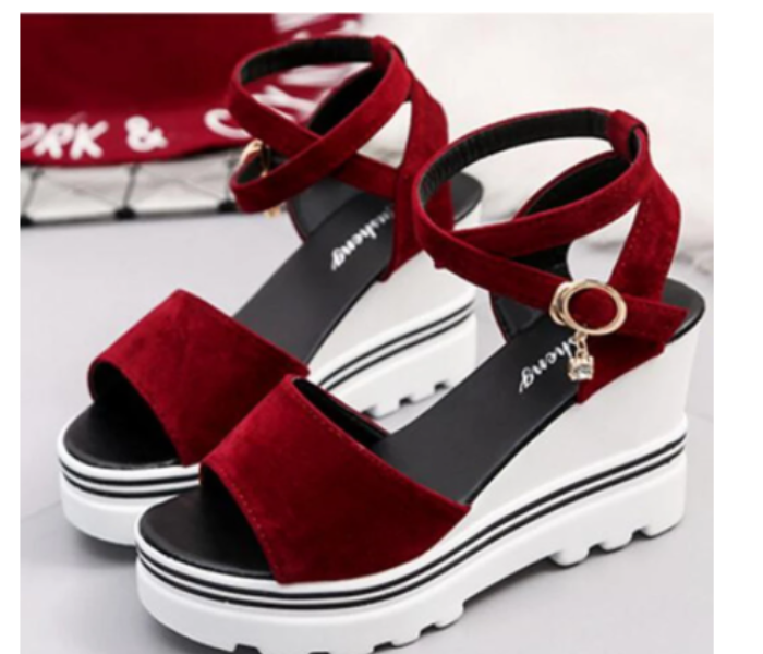 New Summer High Heels Wedges EU39 for Women – Red - Zoom Image 2