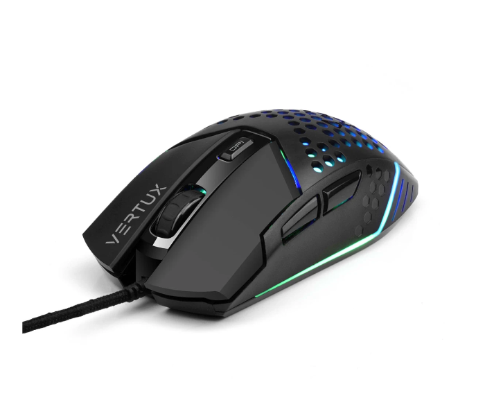 Vertux KATANA 6400DPI 6 Button Wired Led Gaming Mouse - Black - Zoom Image