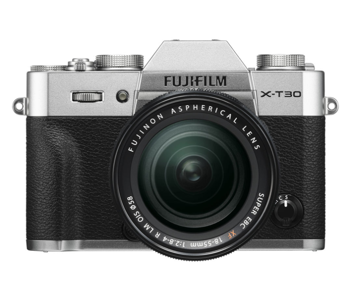 Fujifilm X-T30 Mirrorless Digital Camera Body with 18-55mm Lens - Silver - Zoom Image 1