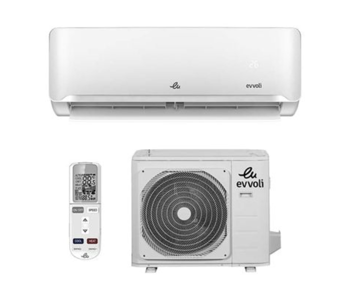 Evvoli EVT3-30K-MD-2S 30000 BTU 2.5 Ton Split T3 Rotary compressor 2 star Air Conditioner - White - Zoom Image 1