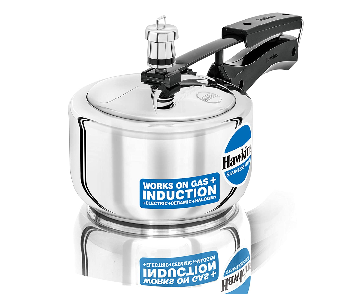 Hawkins HSS15 1.5 Litre Stainless Steel Pressure Cooker - Silver - Zoom Image 1