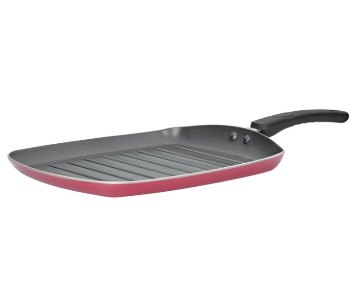 Premier 2573 Non-Stick Grilled Fry Pan - Red & Black - Zoom Image