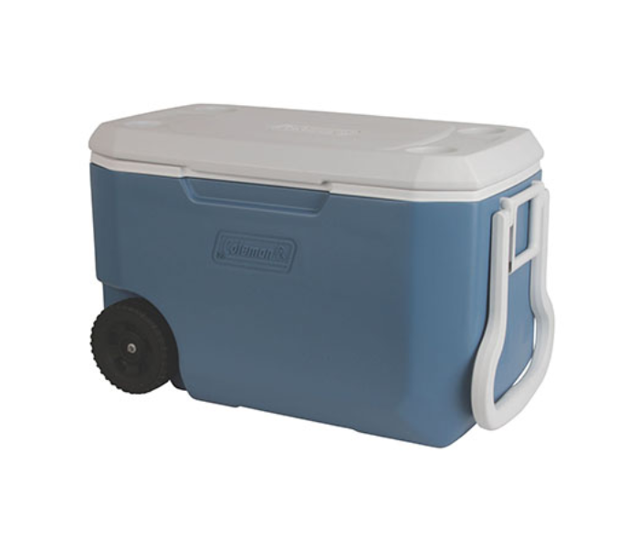 Coleman Quart Xtreme 5 Wheeled Ice Box - White and Blue - Zoom Image 1