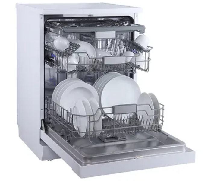 Evvoli EVDW-143MW 7 Programs 14 Place 3 Baskets Electric Dishwasher - White - Zoom Image 4