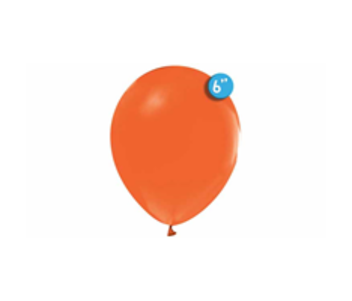 Rota Party Pack of 50 Pieces 6 inch Standard Latex Balloon - Orange - Zoom Image