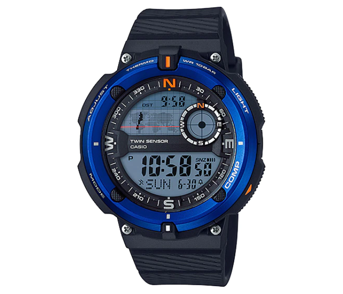 Casio SGW-600H-2ADR G-Shock Outdoor Digital Watch for Men - Black and Blue - Zoom Image