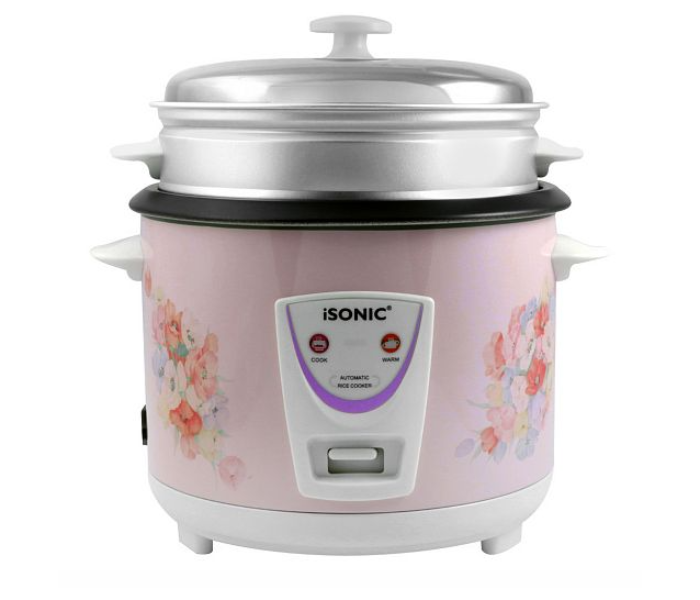 iSONIC iRC 758 1.8L Automatic 3 in1 Rice Cooker - Rose - Zoom Image 1