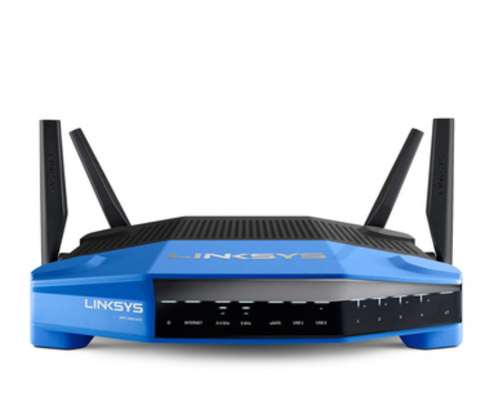 Linksys WRT1900ACS Dual-Band Wi-Fi Router with Ultra-Fast 1.6 GHz CPU - Blue - Zoom Image 1