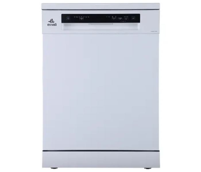 Evvoli EVDW-143MW 7 Programs 14 Place 3 Baskets Electric Dishwasher - White - Zoom Image 1