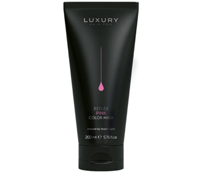 Luxury Hair Pro 200ml Colour Mask - Reflex Pink - Zoom Image