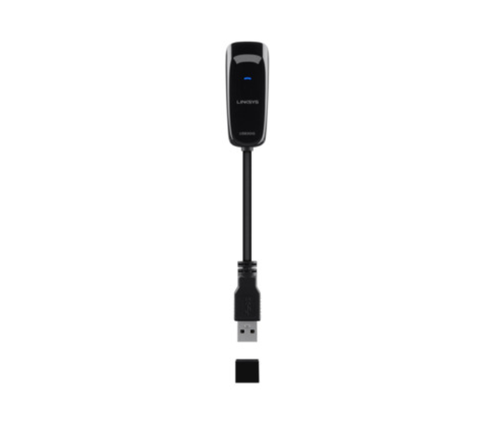 Linksys USB3GIG USB 3.0 Gigabit Ethernet Adapter - Black - Zoom Image 2