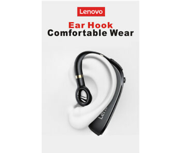 Lenovo HX106 Bluetooth Wireless Earphone Pro Ear Hook - Black - Zoom Image 3