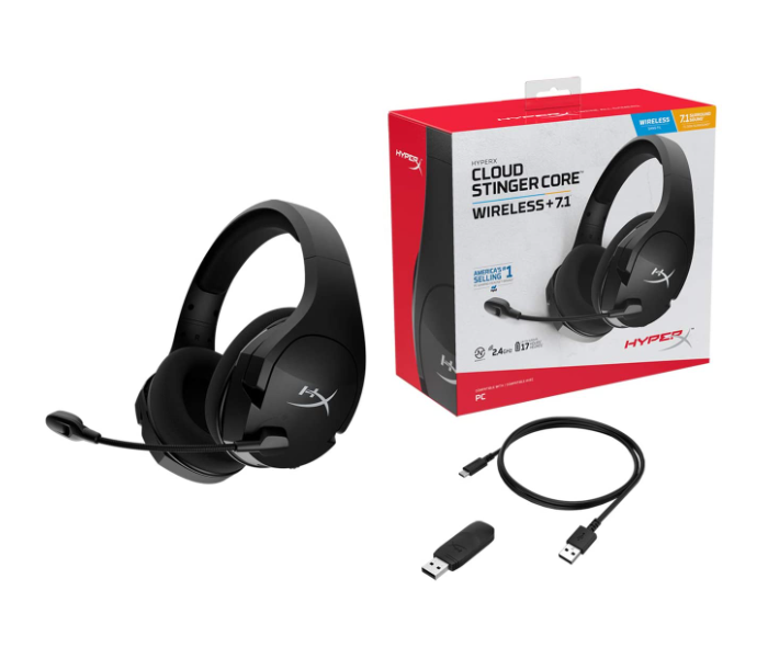 HyperX HHSS1C-BA-BKG Cloud Stinger Core Wireless Gaming Headset for PC - Black - Zoom Image 4