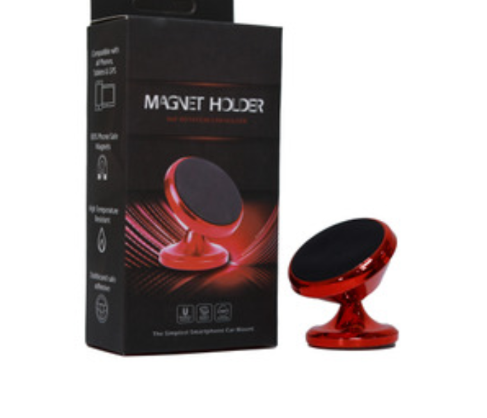 Magnetic 360 Rotating Car Holder - Red - Zoom Image 1