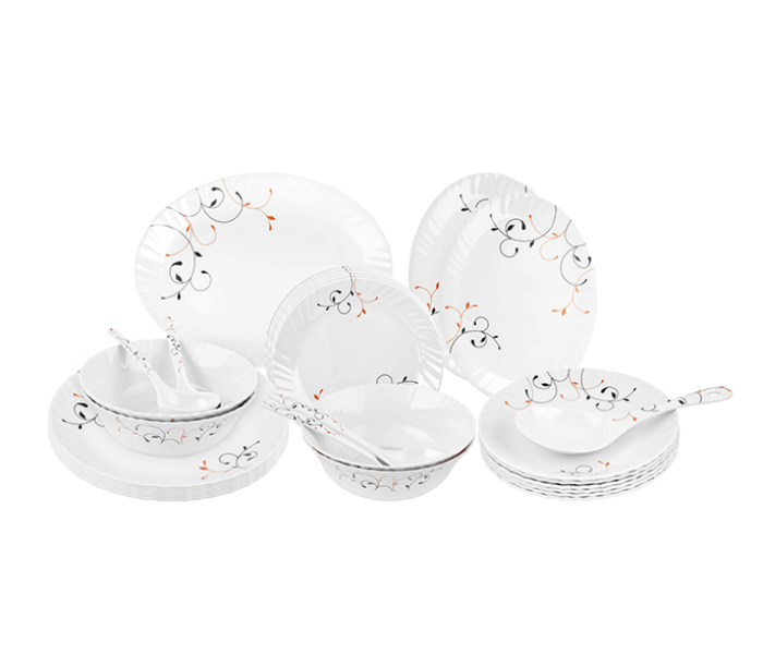 Epsilon EN3645 30 Pieces Melamine Ware Dinner Set - Off White - Zoom Image 3