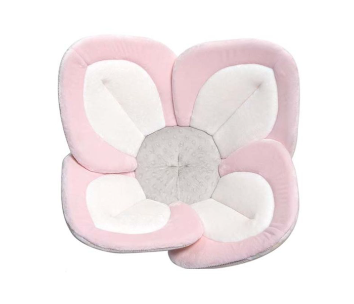 Blooming Baby 851238004571 Lotus Design Bath Towel - White and Pink - Zoom Image