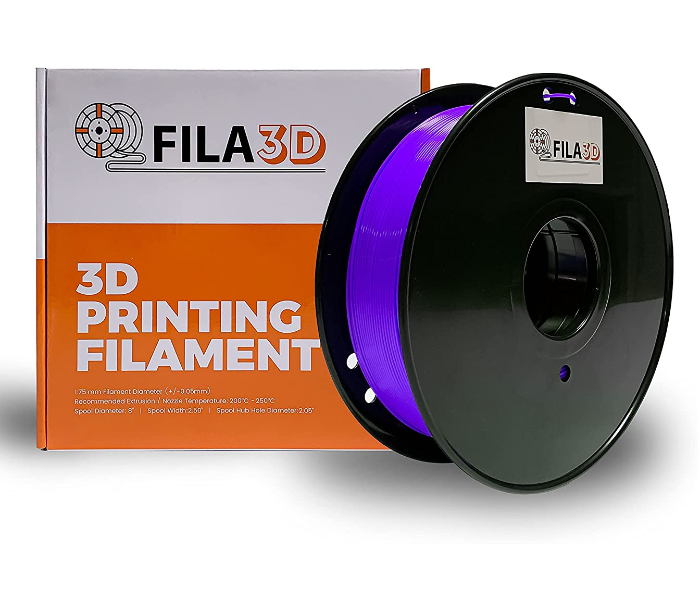 Fila3D 1.75mm Rubber 1Kg 3D Printer Filament - Purple - Zoom Image 1