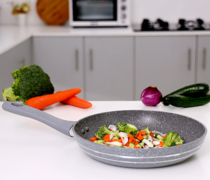 Royalford RF9461 20CM Marble Coated Smart Fry Pan - Grey - Zoom Image 2