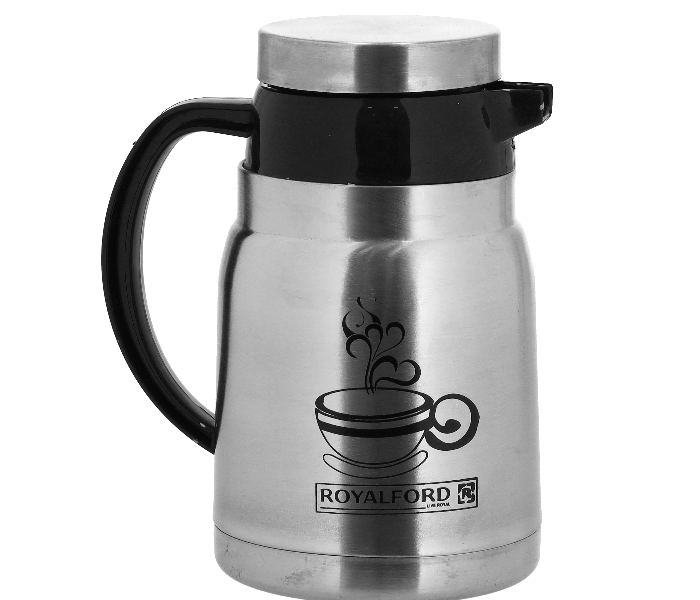 Royalford RF10004 400ML Montage SS Coffee Pot – Silver and Black - Zoom Image 1