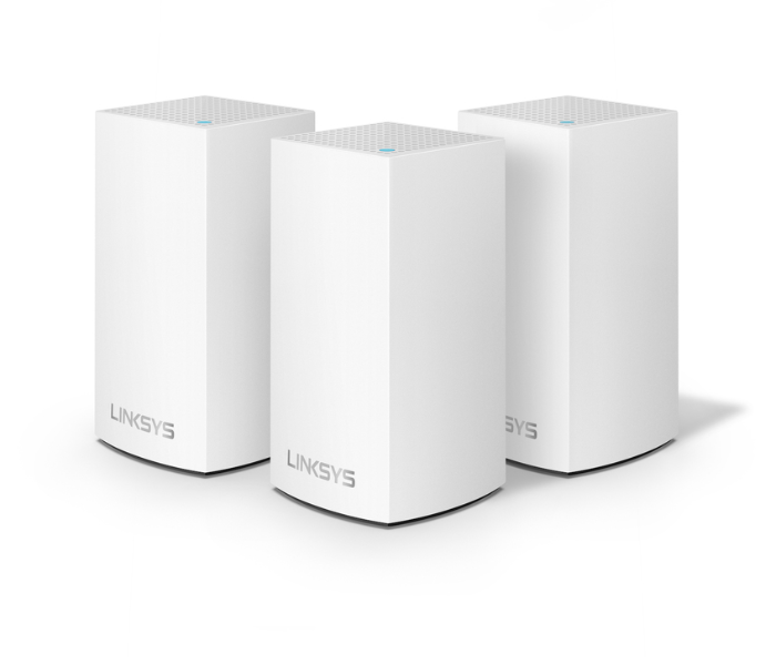 Linksys Velop Whole Home Intelligent Mesh WiFi System AC3900 Dual-Band 3-Pack - White - Zoom Image 1