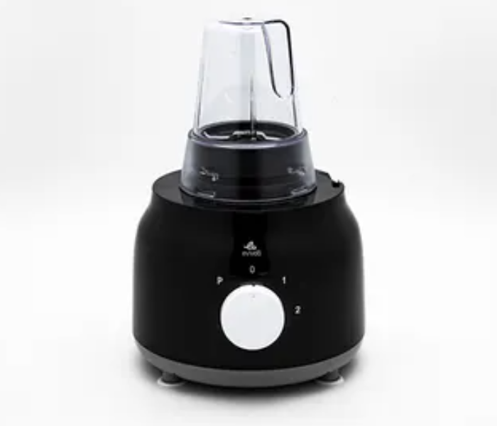 Evvoli EVKA-FP20B 600W 2.0L Food Processor With Blender and Grinder - Black - Zoom Image 2