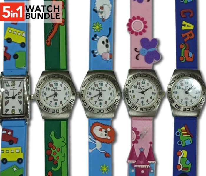 Kiddos NA001 5 Pieces Unbreakable Fancy watches - Zoom Image