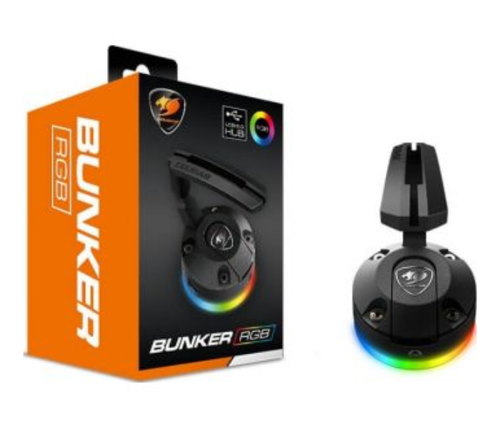 Cougar Vacuum Mouse Bungee RGB with USB Hub - Black - Zoom Image 1