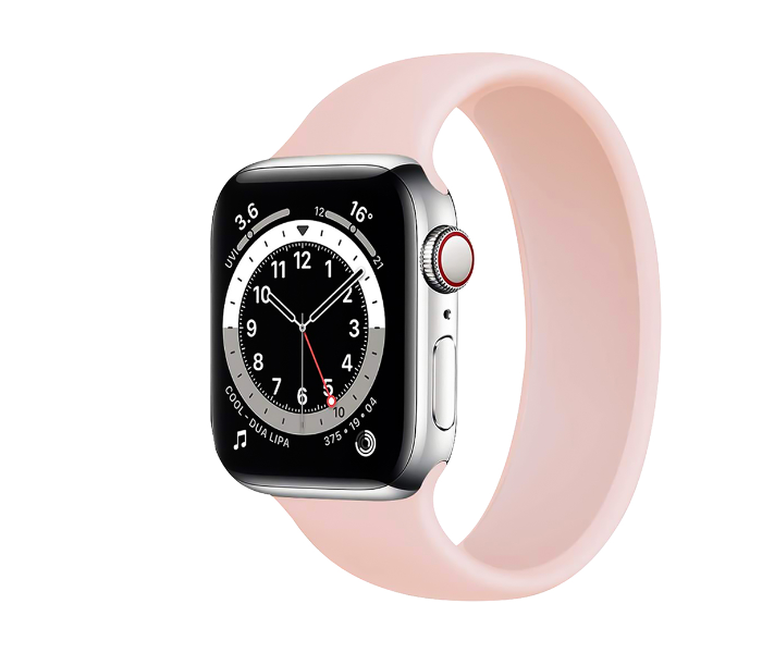 Promate LOOP-40XL 38mm or 40mm Extra Large Solo Loop Strap for Apple Watch - Pink - Zoom Image 1